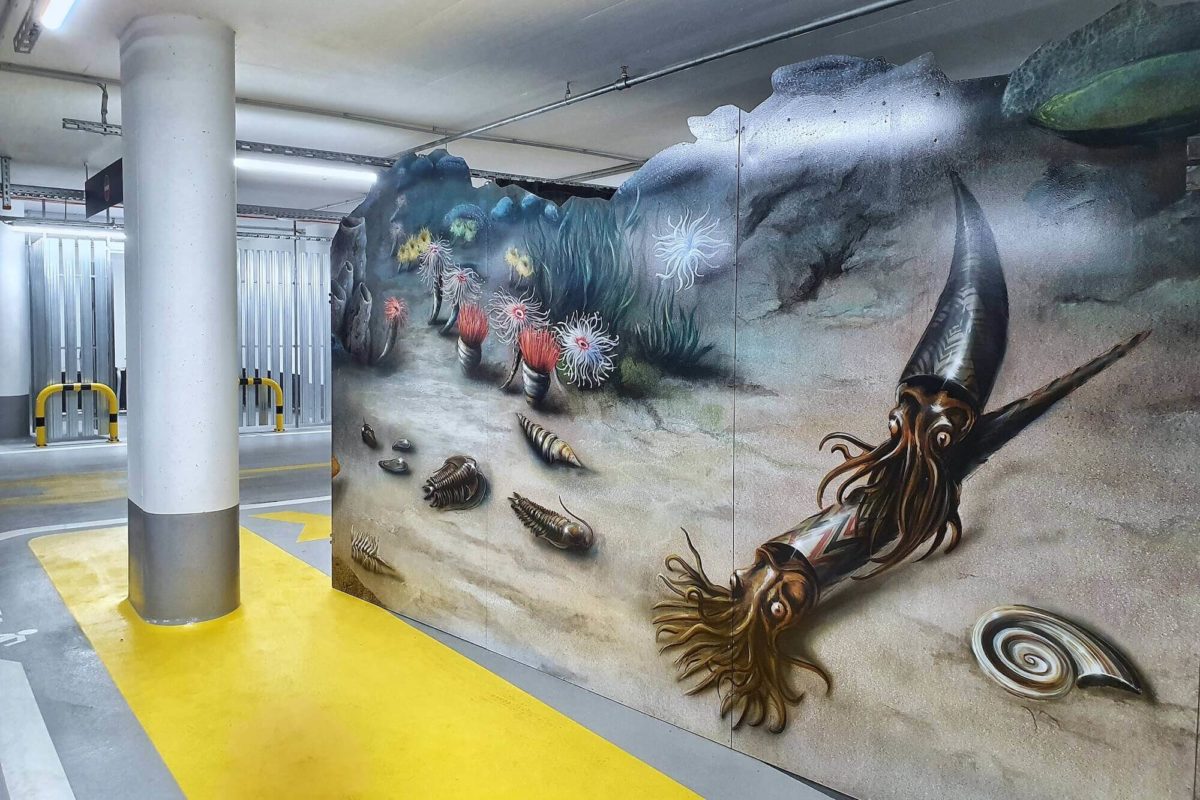 Im Rahmen von Imagine the City zeigt der Künstler Gerrit Frohne-Brinkmann eine Installation mit dem Titel "Backdrop" in der Hamburger HafenCity.
