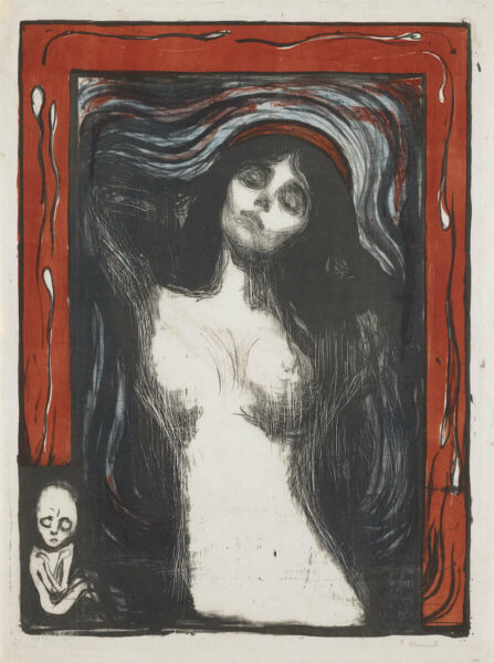 Werke aus der Sammlung Curt Glaser im Kunstmuseum Basel: Edvard Munch: Madonna (1895/1902) - Kupferstichkabinett