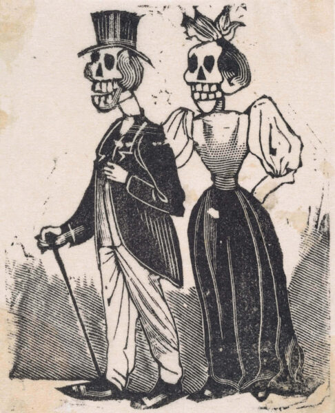 José Guadalupe Posada: Zwei elegant gekleidete Skelette - MET