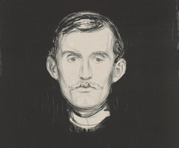 Edvard Munch: Selbstbildnis, frontal (1895) - Kunstmuseum Basel