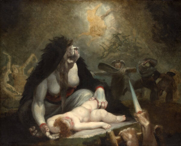 Johann Heinrich Füssli: Die Nachtalbe besucht die Hexen von Lappland
