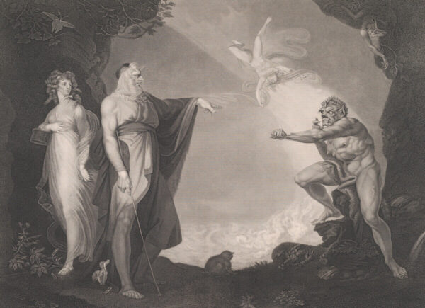 Die verzauberte Insel vor Prosperos Zelle, nach Johann Heinrich Füssli