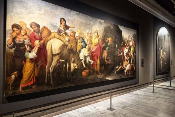 In seinem Werk "Moses schlägt Wasser aus dem Felsen" zeigt Bartolomé Esteban Murillo die Reaktion der Menschen auf ein Wunder.