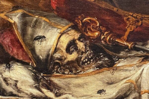 Das Gemälde "Finis gloriae mundi" (1671/72) von Juan de Valdés Leal verdeutlicht, dass weltliche Macht im Tod keine Bedeutung mehr hat.