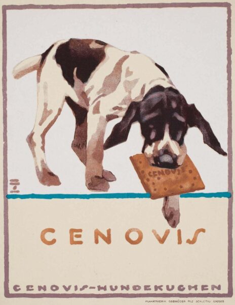 Ludwig Hohlwein: Cenovis-Hundekuchen (um 1910) - Münchner Stadtmuseum