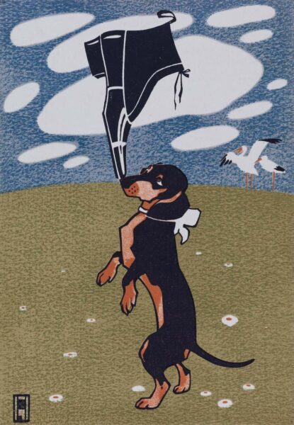 Ludwig Hohlwein: Werbeblatt ohne Titel (Marque Cigogne, 1907) - Münchner Stadtmuseum